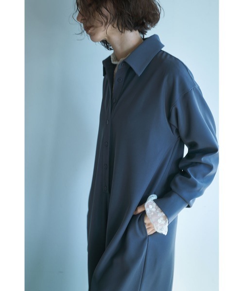 marjour（マージュール）の「SHIRT PANTS DRESS（サロペット/オーバーオール・レディース・ブラック/チャコールグレー・M/S）」の18枚目の写真