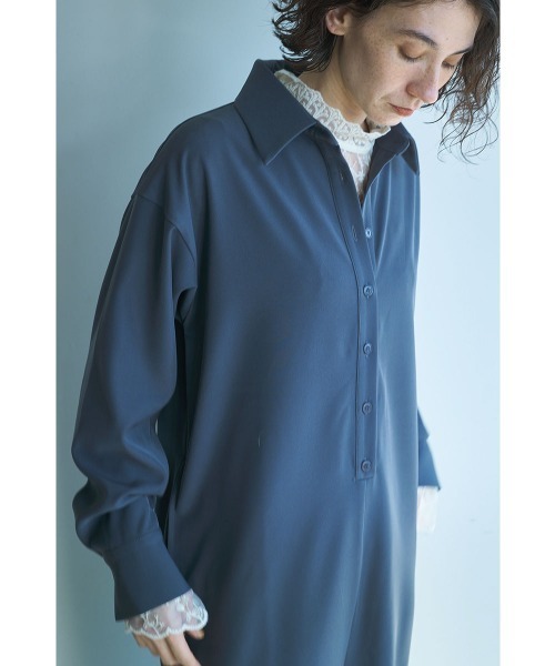 marjour（マージュール）の「SHIRT PANTS DRESS（サロペット/オーバーオール・レディース・ブラック/チャコールグレー・M/S）」の19枚目の写真