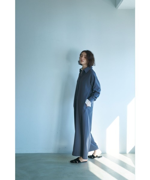 marjour（マージュール）の「SHIRT PANTS DRESS（サロペット/オーバーオール・レディース・ブラック/チャコールグレー・M/S）」の22枚目の写真