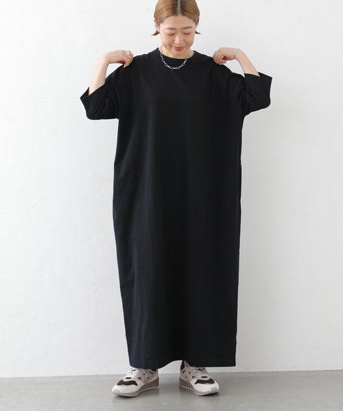 JOURNAL STANDARD LUXE(ジャーナルスタンダード ラックス)の「《追加》クラシックテンジク スタンダードクルーネックワンピース(ワンピース・レディース・ブラック・MEDIUM/SMALL)」の1枚目の写真