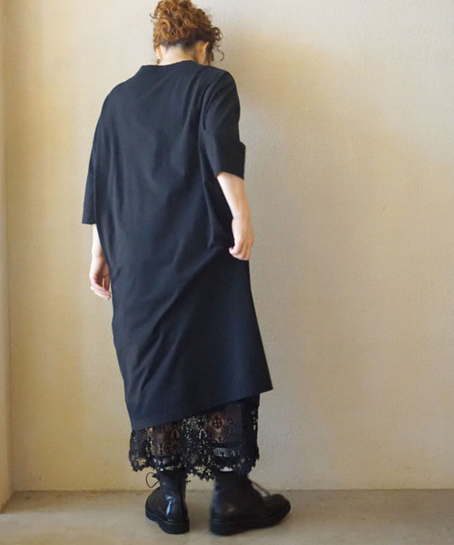 JOURNAL STANDARD LUXE(ジャーナルスタンダード ラックス)の「《追加》クラシックテンジク スタンダードクルーネックワンピース(ワンピース・レディース・ブラック・MEDIUM/SMALL)」の6枚目の写真