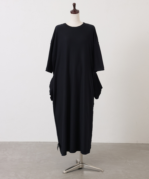 JOURNAL STANDARD LUXE(ジャーナルスタンダード ラックス)の「《追加》クラシックテンジク スタンダードクルーネックワンピース(ワンピース・レディース・ブラック・MEDIUM/SMALL)」の13枚目の写真