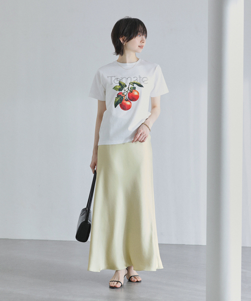 La TOTALITE(ラトータリテ)の「【洗える】fruit print Tシャツ(Tシャツ/カットソー・レディース・ホワイト系その他/ホワイト・FREE)」の3枚目の写真
