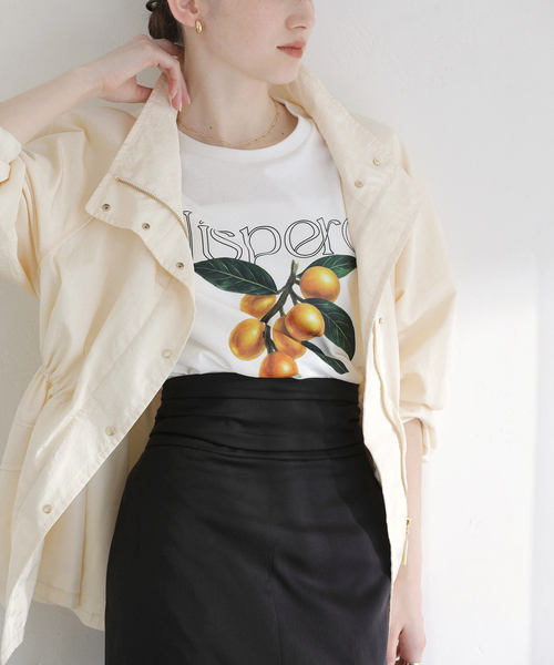 La TOTALITE(ラトータリテ)の「【洗える】fruit print Tシャツ(Tシャツ/カットソー・レディース・ホワイト系その他/ホワイト・FREE)」の12枚目の写真