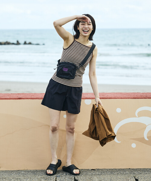 FREAK'S STORE(フリークスストア)の「【Beach & Festival】カップ付き ボーダーキャミソール(キャミソール・レディース・レッド/ブラウン/ブラック・MEDIUM/SMALL)」の5枚目の写真