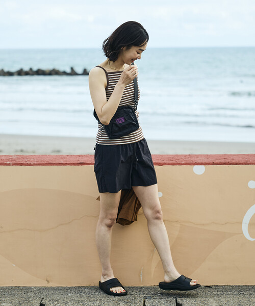 FREAK'S STORE(フリークスストア)の「【Beach & Festival】カップ付き ボーダーキャミソール(キャミソール・レディース・レッド/ブラウン/ブラック・MEDIUM/SMALL)」の6枚目の写真
