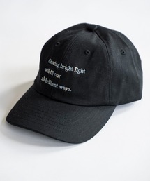 WILLFULLY（ウィルフリー）の「message embroidery cotton CAP（キャップ）」