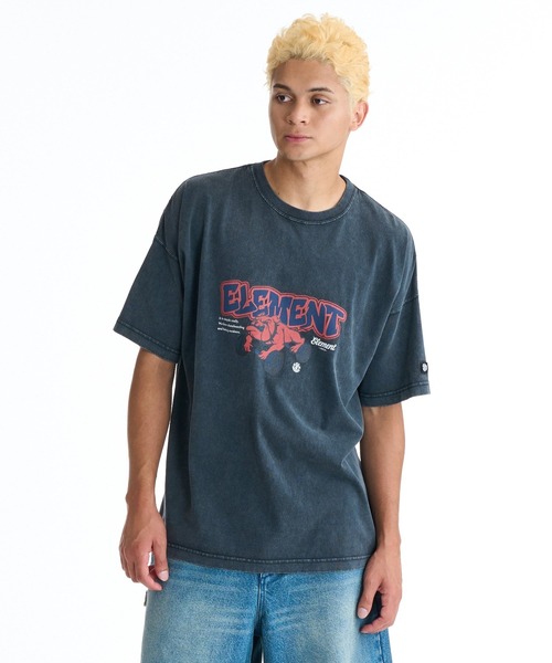 ELEMENT(エレメント)の「ELEMENT メンズ TAG BULLDOG SS Tシャツ 【2026年春夏モデル】(Tシャツ/カットソー・メンズ・ブルー系その他/ブラック/ホワイト・MEDIUM/LARGE/X-LARGE)」の3枚目の写真