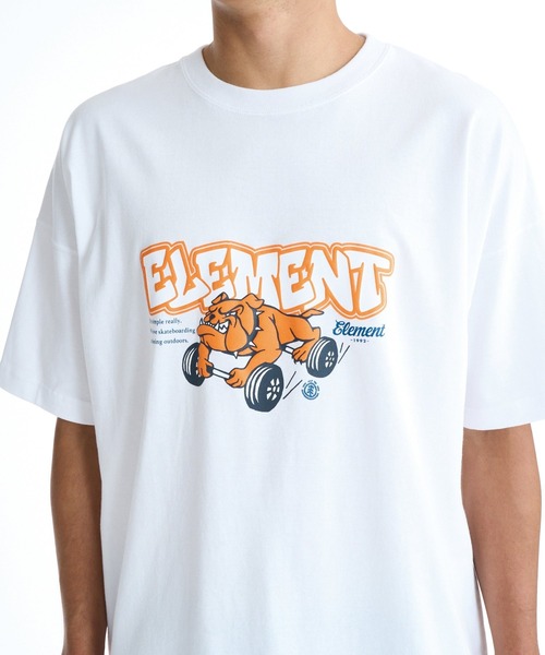 ELEMENT(エレメント)の「ELEMENT メンズ TAG BULLDOG SS Tシャツ 【2026年春夏モデル】(Tシャツ/カットソー・メンズ・ブルー系その他/ブラック/ホワイト・MEDIUM/LARGE/X-LARGE)」の1枚目の写真