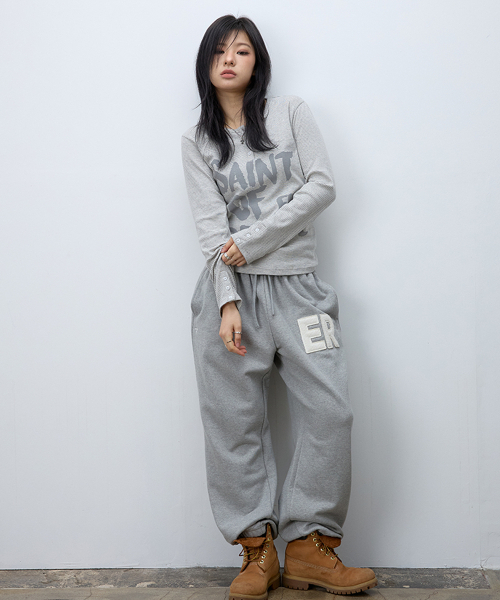 EEERRR(イイイ・アールアールアール)の「Saint of desire stripe henry neck long sleeve (Melange)(Tシャツ/カットソー・レディース・その他・FREE)」の2枚目の写真