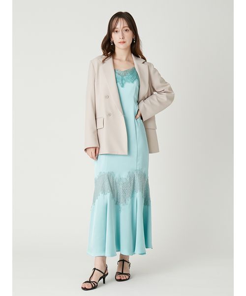 FRAY I.D(フレイアイディー)の「ダブルテーラードジャケット/ウォッシャブル・UVカット・防シワ・接触冷感(テーラードジャケット・レディース・ベージュ/ブラック/ライトブルー・0/1)」の14枚目の写真