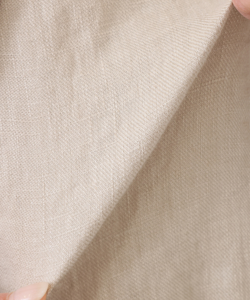 JOURNAL STANDARD LUXE(ジャーナルスタンダード ラックス)の「フレンチリネンツイル テーラージャケット(テーラードジャケット・レディース・ベージュ/ブラック・FREE)」の5枚目の写真