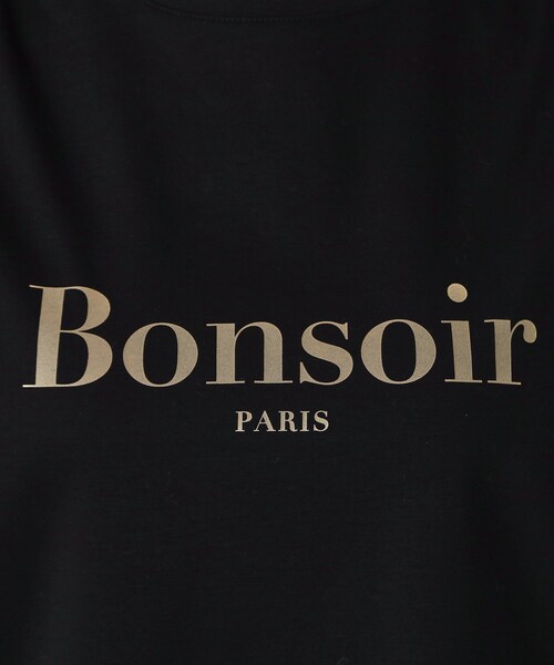 DRESSTERIOR(ドレステリア)の「【接触冷感/抗菌防臭/消臭】アイスクリアコットン Bonsoir ロゴTシャツ(Tシャツ/カットソー・レディース・ブラック/グリーン/ホワイト・38/36/34)」の9枚目の写真