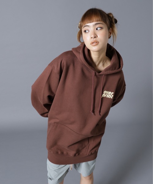 over print(オーバープリント)の「overprint/オーバープリント/GALLERY HOODIE A(パーカー・レディース・その他3/ブラウン・L/M/XL)」の2枚目の写真
