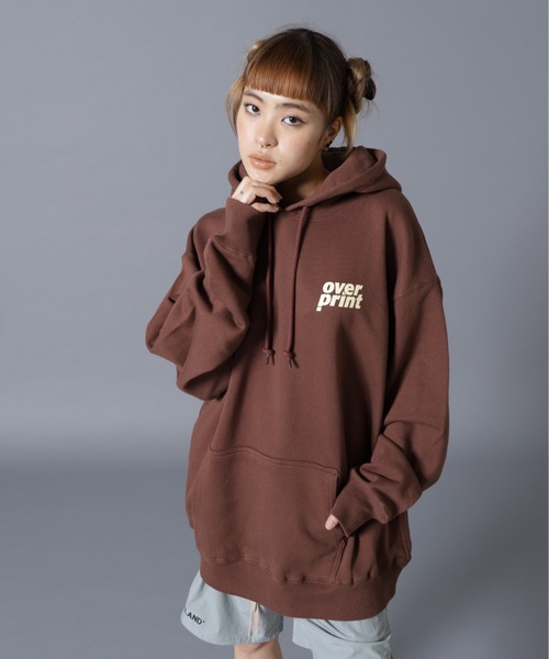 over print(オーバープリント)の「overprint/オーバープリント/GALLERY HOODIE A(パーカー・レディース・その他3/ブラウン・L/M/XL)」の13枚目の写真