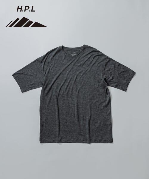 EKAL(エカル)の「MERINO WOOL SHORT-SLEEVE T-SHIRTS(Tシャツ/カットソー・メンズ・ブラック/チャコールグレー・LARGE/MEDIUM/X-LARGE)」の2枚目の写真