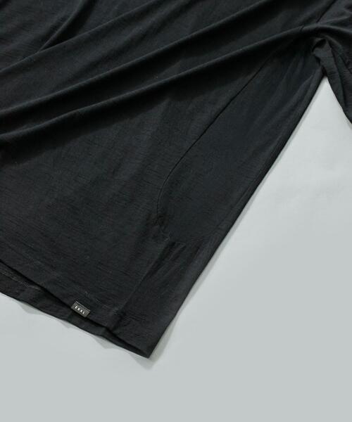 EKAL(エカル)の「MERINO WOOL SHORT-SLEEVE T-SHIRTS(Tシャツ/カットソー・メンズ・ブラック/チャコールグレー・LARGE/MEDIUM/X-LARGE)」の5枚目の写真