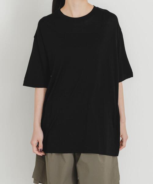 EKAL(エカル)の「MERINO WOOL SHORT-SLEEVE T-SHIRTS(Tシャツ/カットソー・メンズ・ブラック/チャコールグレー・LARGE/MEDIUM/X-LARGE)」の7枚目の写真