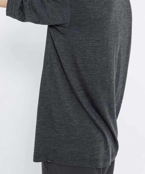 EKAL(エカル)の「MERINO WOOL SHORT-SLEEVE T-SHIRTS(Tシャツ/カットソー・メンズ・ブラック/チャコールグレー・LARGE/MEDIUM/X-LARGE)」の18枚目の写真