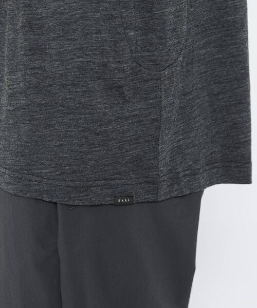 EKAL(エカル)の「MERINO WOOL SHORT-SLEEVE T-SHIRTS(Tシャツ/カットソー・メンズ・ブラック/チャコールグレー・LARGE/MEDIUM/X-LARGE)」の19枚目の写真
