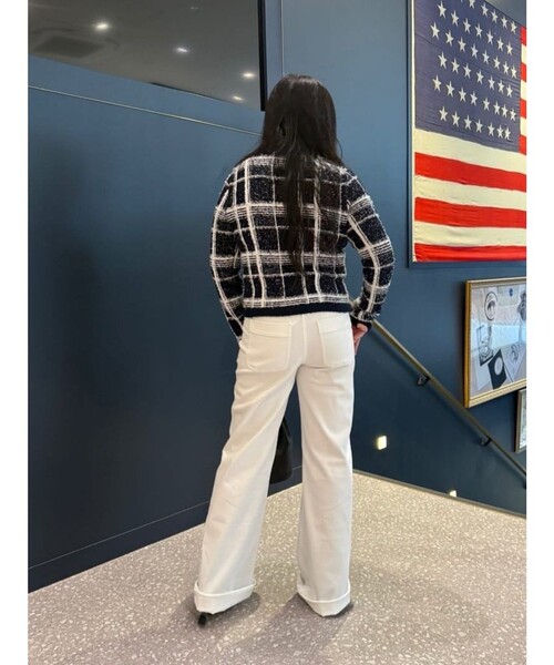 BROOKS BROTHERS(ブルックスブラザーズ)の「コットンブレンド フロントパッチポケット フレアレッグ デニムパンツ(デニムパンツ・レディース・ホワイト・2/4/6/8/0)」の6枚目の写真