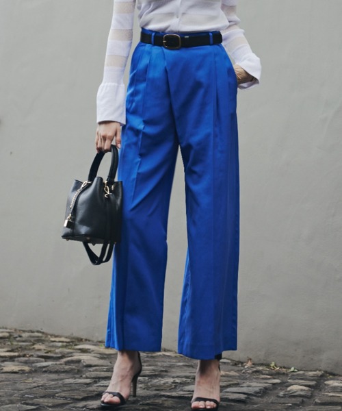 PINKY&DIANNE（ピンキーアンドダイアン）の「◆シアーワイドパンツ（その他パンツ・レディース・ブラック/ブルー・38/36）」の2枚目の写真