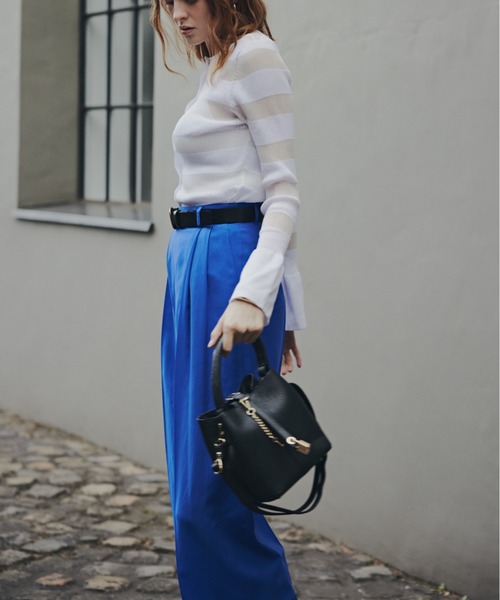 PINKY&DIANNE（ピンキーアンドダイアン）の「◆シアーワイドパンツ（その他パンツ・レディース・ブラック/ブルー・38/36）」の21枚目の写真