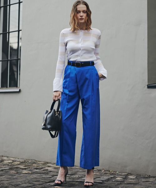 PINKY&DIANNE（ピンキーアンドダイアン）の「◆シアーワイドパンツ（その他パンツ・レディース・ブラック/ブルー・38/36）」の20枚目の写真