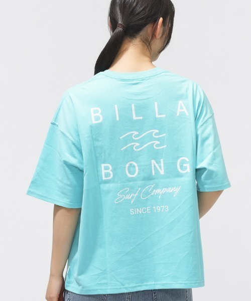 BILLABONG(ビラボン)の「【別注】ビラボン BILLABONG アウトドアカジュアル 半袖Tシャツ CLEAN LOGO LOOSE TEE ALPEN 限定コラボ(Tシャツ/カットソー・レディース・ブルー/ブラック/ホワイト・M/L)」の1枚目の写真