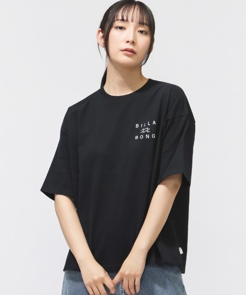 BILLABONG(ビラボン)の「【別注】ビラボン BILLABONG アウトドアカジュアル 半袖Tシャツ CLEAN LOGO LOOSE TEE ALPEN 限定コラボ(Tシャツ/カットソー・レディース・ブルー/ブラック/ホワイト・M/L)」の7枚目の写真