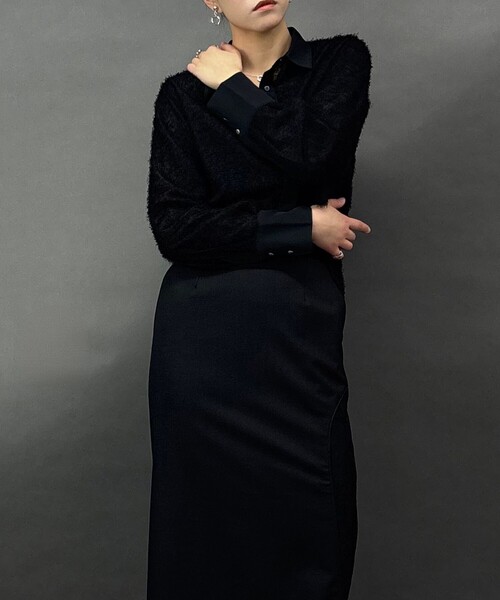 NICOLE white（ニコルホワイト）の「フリンジシャツ（シャツ/ブラウス・レディース・ブラック・FREE）」の19枚目の写真