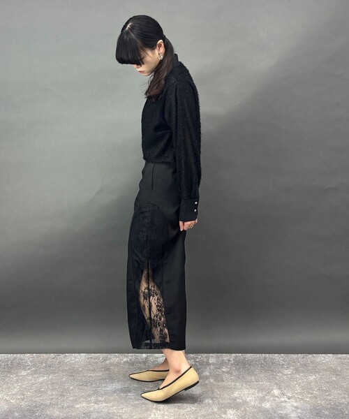 NICOLE white（ニコルホワイト）の「フリンジシャツ（シャツ/ブラウス・レディース・ブラック・FREE）」の21枚目の写真