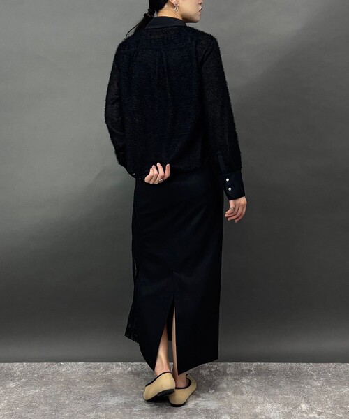 NICOLE white（ニコルホワイト）の「フリンジシャツ（シャツ/ブラウス・レディース・ブラック・FREE）」の22枚目の写真