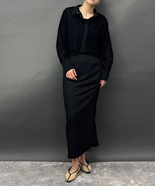 NICOLE white（ニコルホワイト）の「フリンジシャツ（シャツ/ブラウス・レディース・ブラック・FREE）」の7枚目の写真