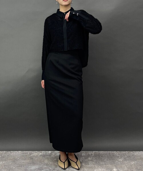 NICOLE white（ニコルホワイト）の「フリンジシャツ（シャツ/ブラウス・レディース・ブラック・FREE）」の8枚目の写真