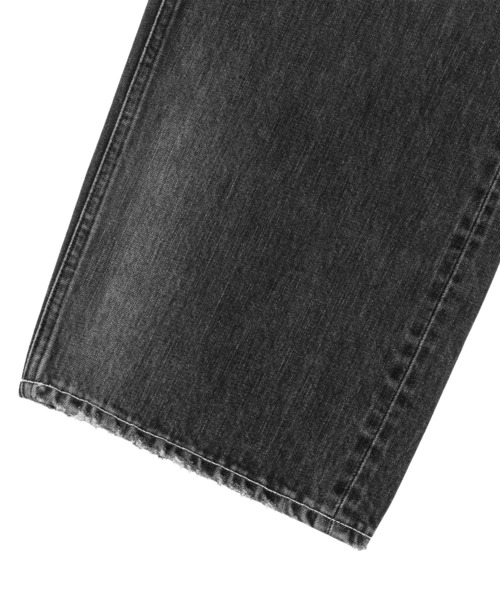 HUF(ハフ)の「EXPRESSION REPAIR DENIM PANT(デニムパンツ・メンズ・ブラック/ライトインディゴブルー・28/30/32/34/36)」の7枚目の写真