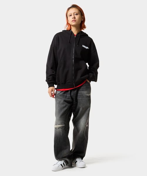 HUF(ハフ)の「EXPRESSION REPAIR DENIM PANT(デニムパンツ・メンズ・ブラック/ライトインディゴブルー・28/30/32/34/36)」の19枚目の写真