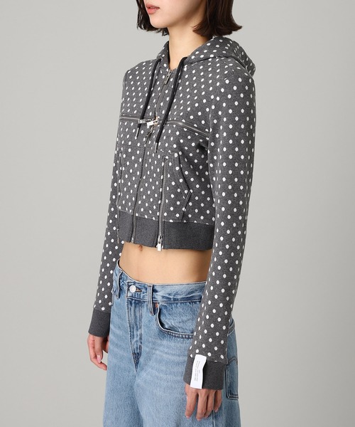 rokh(ロク)の「BROKEN ZIP-UP HOODIE R9CA40(Tシャツ/カットソー・メンズ・グレー・X-SMALL)」の5枚目の写真
