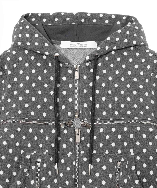 rokh(ロク)の「BROKEN ZIP-UP HOODIE R9CA40(Tシャツ/カットソー・メンズ・グレー・X-SMALL)」の15枚目の写真