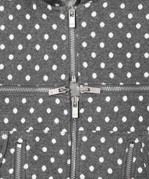 rokh(ロク)の「BROKEN ZIP-UP HOODIE R9CA40(Tシャツ/カットソー・メンズ・グレー・X-SMALL)」の2枚目の写真