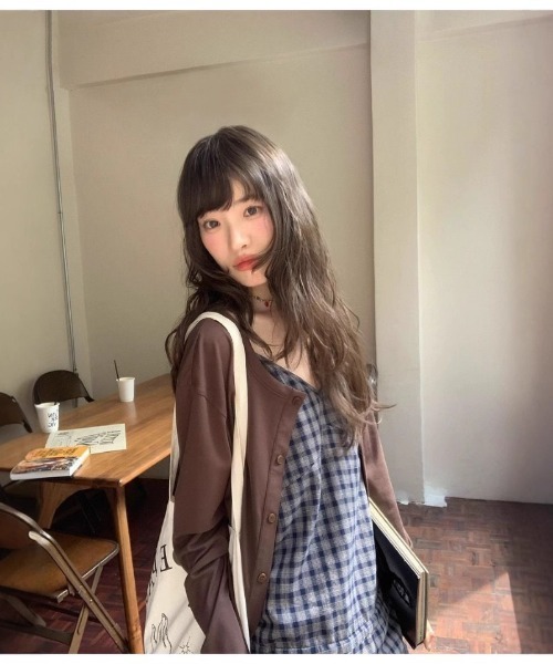 Ritzy(リッツィー)の「チェック柄 キャミソール(キャミソール・レディース・ネイビー・M)」の4枚目の写真