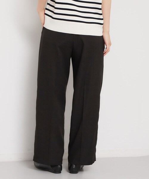 THE SHOP TK （ザ ショップ ティーケー ）の「【XS-XL/洗える】オン・オフ問わずきれいに決まる 麻調ワイドパンツ（その他パンツ・レディース・ブラウン系その他/ブラック/ライトベージュ・12/11/10/14/13）」の22枚目の写真