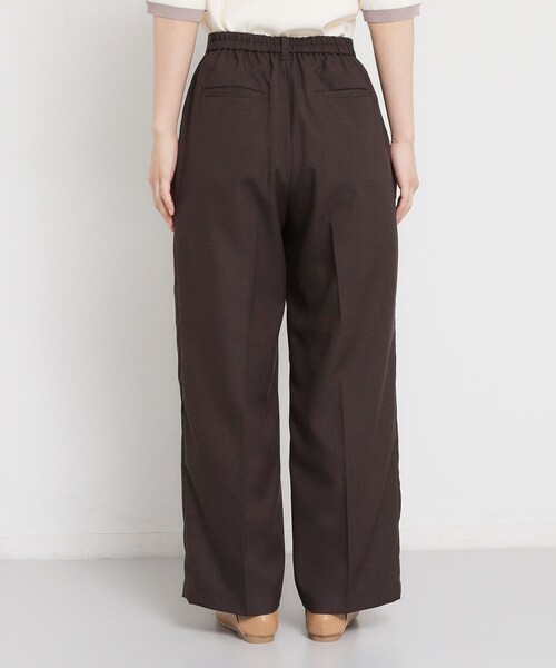 THE SHOP TK （ザ ショップ ティーケー ）の「【XS-XL/洗える】オン・オフ問わずきれいに決まる 麻調ワイドパンツ（その他パンツ・レディース・ブラウン系その他/ブラック/ライトベージュ・12/11/10/14/13）」の10枚目の写真