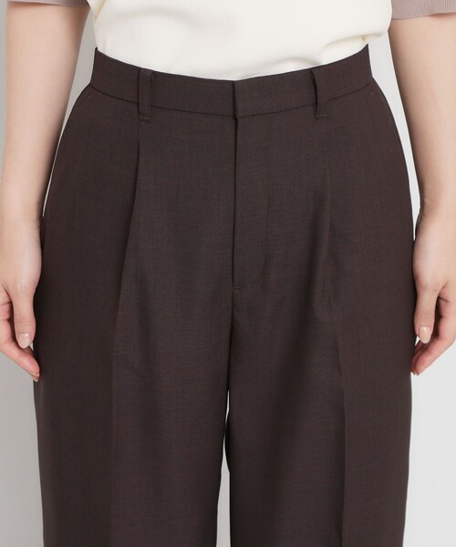 THE SHOP TK （ザ ショップ ティーケー ）の「【XS-XL/洗える】オン・オフ問わずきれいに決まる 麻調ワイドパンツ（その他パンツ・レディース・ブラウン系その他/ブラック/ライトベージュ・12/11/10/14/13）」の11枚目の写真