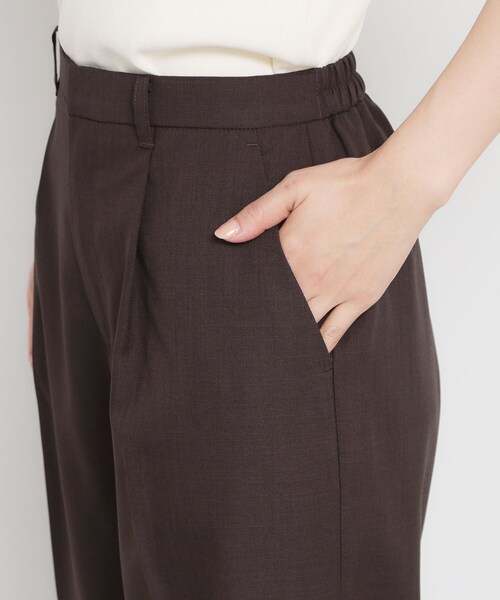 THE SHOP TK （ザ ショップ ティーケー ）の「【XS-XL/洗える】オン・オフ問わずきれいに決まる 麻調ワイドパンツ（その他パンツ・レディース・ブラウン系その他/ブラック/ライトベージュ・12/11/10/14/13）」の12枚目の写真