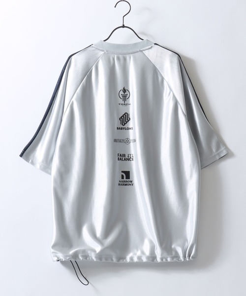 SITRY(シトリー)の「Game Shirt/オーバーサイズ ドローコード ブロークコア ユニフォーム ゲームシャツ 半袖Tシャツ(Tシャツ/カットソー・メンズ・ブラック/グリーン/ライトグレー・M/L)」の7枚目の写真