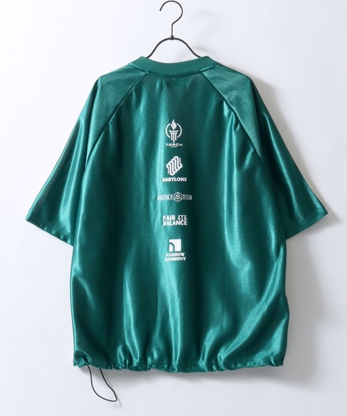 SITRY(シトリー)の「Game Shirt/オーバーサイズ ドローコード ブロークコア ユニフォーム ゲームシャツ 半袖Tシャツ(Tシャツ/カットソー・メンズ・ブラック/グリーン/ライトグレー・M/L)」の9枚目の写真