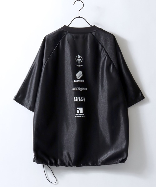SITRY(シトリー)の「Game Shirt/オーバーサイズ ドローコード ブロークコア ユニフォーム ゲームシャツ 半袖Tシャツ(Tシャツ/カットソー・メンズ・ブラック/グリーン/ライトグレー・M/L)」の5枚目の写真