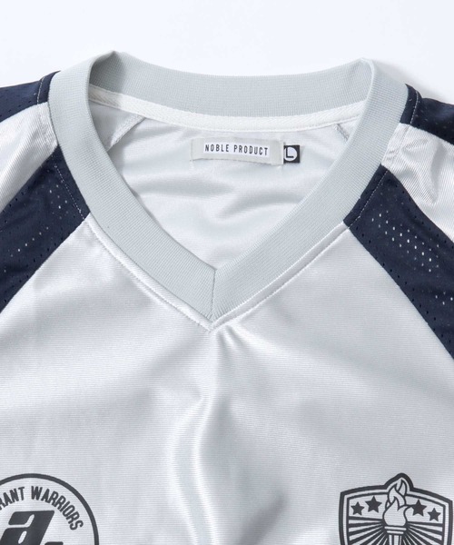 SITRY(シトリー)の「Game Shirt/オーバーサイズ ドローコード ブロークコア ユニフォーム ゲームシャツ 半袖Tシャツ(Tシャツ/カットソー・メンズ・ブラック/グリーン/ライトグレー・M/L)」の10枚目の写真