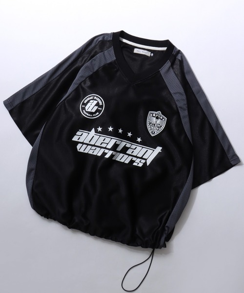 SITRY(シトリー)の「Game Shirt/オーバーサイズ ドローコード ブロークコア ユニフォーム ゲームシャツ 半袖Tシャツ(Tシャツ/カットソー・メンズ・ブラック/グリーン/ライトグレー・M/L)」の21枚目の写真